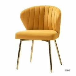 Velvet Accent Side Chair with Tufted Back | Karat Home -Living Room Chairs store unnamed file 6721