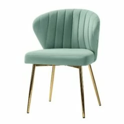 Velvet Accent Side Chair with Tufted Back | Karat Home -Living Room Chairs store unnamed file 6723
