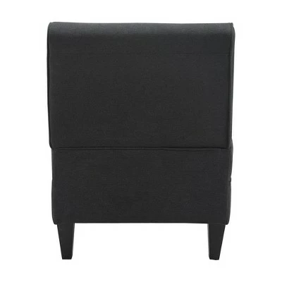 Copenhagen Tufted Slipper Chair - Serta Charcoal 7 Copenhagen Tufted Slipper Chair - Serta Charcoal - Image 5