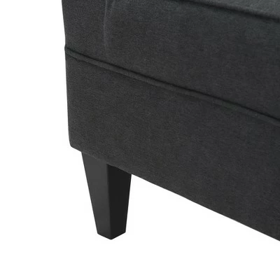 Copenhagen Tufted Slipper Chair - Serta Charcoal 10 Copenhagen Tufted Slipper Chair - Serta Charcoal - Image 8