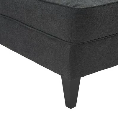 Copenhagen Tufted Slipper Chair - Serta Charcoal 11 Copenhagen Tufted Slipper Chair - Serta Charcoal - Image 9