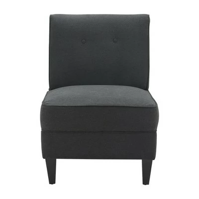 Copenhagen Tufted Slipper Chair - Serta Charcoal 13 Copenhagen Tufted Slipper Chair - Serta Charcoal - Image 11