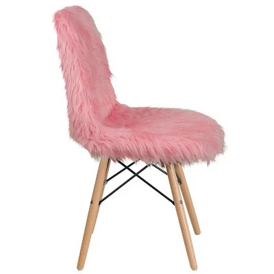 Emma and Oliver Shaggy Dog Fur Accent Chair 9 Emma and Oliver Shaggy Dog Fur Accent Chair - Image 7