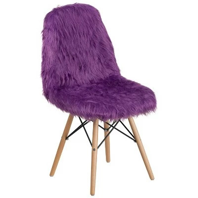 Emma and Oliver Shaggy Dog Fur Accent Chair 17 Emma and Oliver Shaggy Dog Fur Accent Chair - Image 15