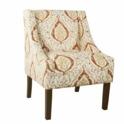 Modern Swoop Accent Armchair - HomePop Dove Gray Stripe -Living Room Chairs store unnamed file 680