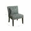 Parker Accent Chair with Pillow - HomePop Gray Cheetah