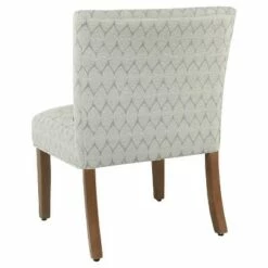 Parker Accent Chair with Pillow - HomePop Gray Cheetah -Living Room Chairs store unnamed file 6817