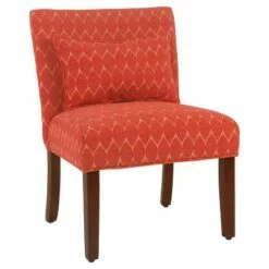 Parker Accent Chair with Pillow - HomePop Gray Cheetah -Living Room Chairs store unnamed file 6827