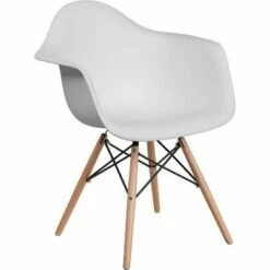 Alonza Series Plastic Chair with Arms and Wooden Legs - Riverstone Furniture Collection White 21 Alonza Series Plastic Chair with Arms and Wooden Legs - Riverstone Furniture Collection White -Living Room Chairs store unnamed file 6874