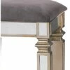 Mirrored Square Stool with Velvet Upholstered Seat Silver/Gray - StyleCraft 1 Mirrored Square Stool with Velvet Upholstered Seat Silver/Gray - StyleCraft -Living Room Chairs store unnamed file 69