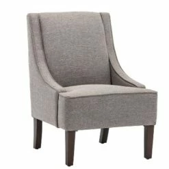 Swoop Arm Accent Chair - WOVENBYRD Light Blue