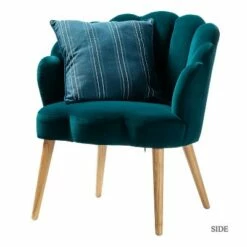 Maël Velvet Arm Chair | Karat Home -Living Room Chairs store unnamed file 695