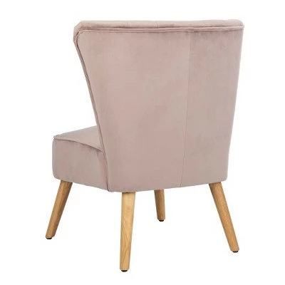 June Mid Century Accent Chair Slate - Safavieh Mauve/natural 7 June Mid Century Accent Chair Slate - Safavieh Mauve/natural - Image 5