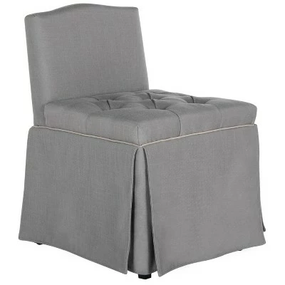 Betsy Vanity Chair - Gray / Taupe - Safavieh 4 Betsy Vanity Chair - Gray / Taupe - Safavieh - Image 2