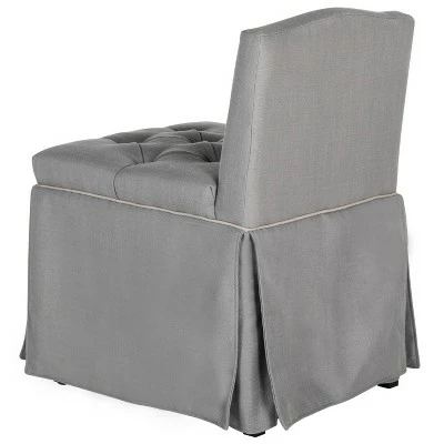Betsy Vanity Chair - Gray / Taupe - Safavieh 5 Betsy Vanity Chair - Gray / Taupe - Safavieh - Image 3