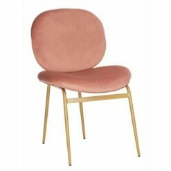 Set of 2 Jordana Round Side Chair Dusty Rose/Gold - Safavieh -Living Room Chairs store unnamed file 6975