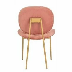 Set of 2 Jordana Round Side Chair Dusty Rose/Gold - Safavieh -Living Room Chairs store unnamed file 6977