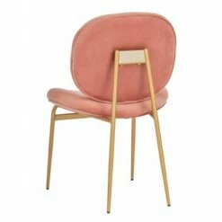 Set of 2 Jordana Round Side Chair Dusty Rose/Gold - Safavieh -Living Room Chairs store unnamed file 6978