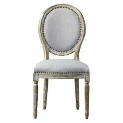 Clairette Wood Traditional French Accent Chair Beige - Baxton Studio