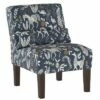 Burke Slipper Chair Blue Animal Print - Threshold™