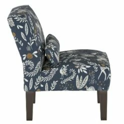 Burke Slipper Chair Blue Animal Print - Threshold™ -Living Room Chairs store unnamed file 7001