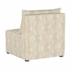 French Seamed Armless Chair Oblong Mustard - Project 62™ -Living Room Chairs store unnamed file 7017