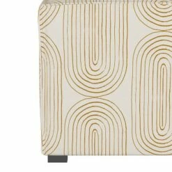 French Seamed Armless Chair Oblong Mustard - Project 62™ -Living Room Chairs store unnamed file 7018