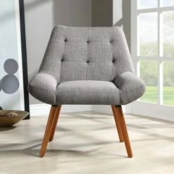 Calico Accent Chair - OSP Home Furnishings Cream -Living Room Chairs store unnamed file 7087