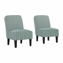 Set of 2 Bryce Armless Chair Geometric - Handy Living Navy Blue -Living Room Chairs store unnamed file 7101