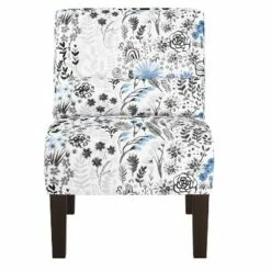 Armless Chair Patterned - Skyline Furniture Antler Navy -Living Room Chairs store unnamed file 7122