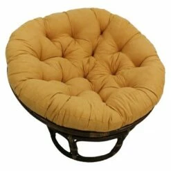 42" Rattan Papasan Chair with Micro Suede Cushion - International Caravan Tangerine Dream -Living Room Chairs store unnamed file 7142