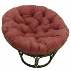 42" Rattan Papasan Chair with Micro Suede Cushion - International Caravan Tangerine Dream -Living Room Chairs store unnamed file 7144