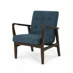 Marcola Mid Century Modern Upholstered Wood Framed Club Chair - Christopher Knight Home Gray -Living Room Chairs store unnamed file 716