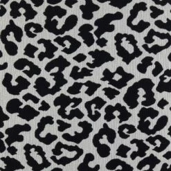 Fran Contemporary Slipper Chair Black Steel/Black Leopard Fabric - LumiSource -Living Room Chairs store unnamed file 7163