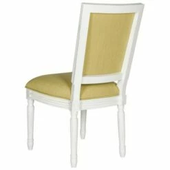 Set of 2 Buchanan Rectangle Side Chair - Safavieh Light Yellow -Living Room Chairs store unnamed file 7217