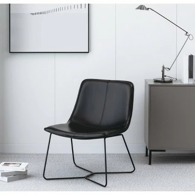 Grayson Accent Chair - OSP Home Furnishings White Faux Leather/chrome Base 8 Grayson Accent Chair - OSP Home Furnishings White Faux Leather/chrome Base - Image 6