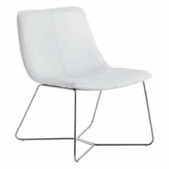 Grayson Accent Chair - OSP Home Furnishings White Faux Leather/chrome Base 24 Grayson Accent Chair - OSP Home Furnishings White Faux Leather/chrome Base -Living Room Chairs store unnamed file 7236