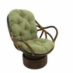 Swivel Rocker with Twill Cushion - International Caravan Black -Living Room Chairs store unnamed file 7265