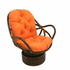 Swivel Rocker with Twill Cushion - International Caravan Black -Living Room Chairs store unnamed file 7268