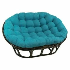 63"x45" Double Papasan with Micro Suede Cushion - International Caravan Black -Living Room Chairs store unnamed file 7272