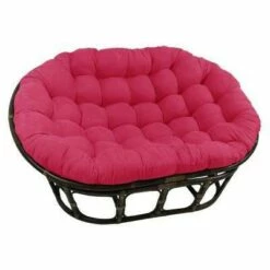 63"x45" Double Papasan with Micro Suede Cushion - International Caravan Black -Living Room Chairs store unnamed file 7273