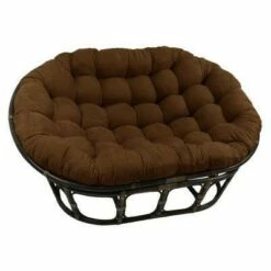 63"x45" Double Papasan with Micro Suede Cushion - International Caravan Black -Living Room Chairs store unnamed file 7277
