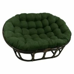 63"x45" Double Papasan with Micro Suede Cushion - International Caravan Black -Living Room Chairs store unnamed file 7280