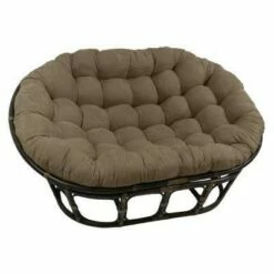 63"x45" Double Papasan with Micro Suede Cushion - International Caravan Black -Living Room Chairs store unnamed file 7282