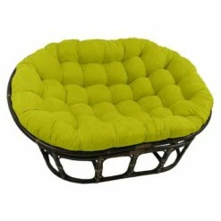 63"x45" Double Papasan with Micro Suede Cushion - International Caravan Black -Living Room Chairs store unnamed file 7284