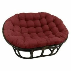 63"x45" Double Papasan with Micro Suede Cushion - International Caravan Black -Living Room Chairs store unnamed file 7285