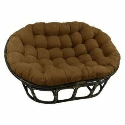 63"x45" Double Papasan with Micro Suede Cushion - International Caravan Black -Living Room Chairs store unnamed file 7286