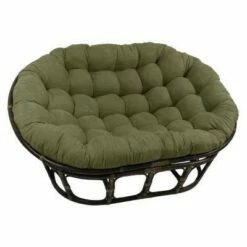 63"x45" Double Papasan with Micro Suede Cushion - International Caravan Black -Living Room Chairs store unnamed file 7287