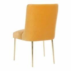Nolita Velvet Accent Chair - Safavieh Mustard -Living Room Chairs store unnamed file 7332