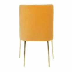 Nolita Velvet Accent Chair - Safavieh Mustard -Living Room Chairs store unnamed file 7333